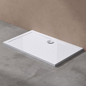 Receveur de douche ultra plat 4cm bac a douche anti-glisse acrilique avec bonde AL02 LUCIA04AR 90X120X4cm