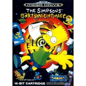 JEU CONSOLE RÉTRO The Simpsons Bart's Nightmare sur Mégadrive 