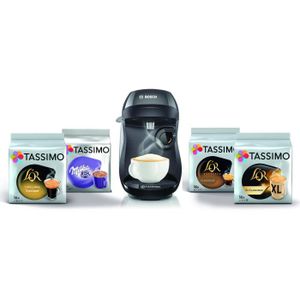 Cafetière à capsules multidrinks Bosch Tassimo Happy Black
