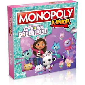 JEU SOCIÉTÉ - PLATEAU Gabby'S Dollhouse Monopoly Junior Board Game[n4955