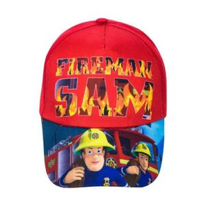 CASQUETTE Casquette 54 Cm Sam le Pompier-Fireman Sam-Rouge.