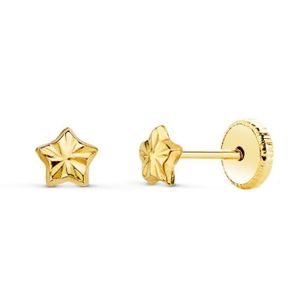Boucles D'oreilles Puces Or Jaune 18 Carats (750/1000) - Boules 3 Mm, Neuf Sans Emballage, Marque Bijouxvk - Style Clous