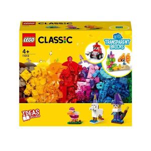 ASSEMBLAGE CONSTRUCTION LEGO® Classic 11013 Briques transparentes créative