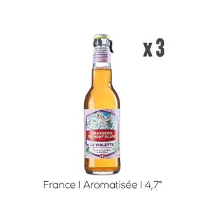 BIERE Pack Bières Mont-Blanc La Violette - 3x33cl - 4,7%