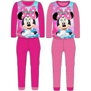 Ensemble Pyjama Short et Tee Shirt bébé Fille Minnie Disney Rouge et Marine de 9 à 24mois 