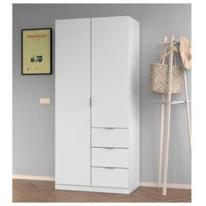 Armoire 2 Portes Blanche Achat Vente Pas Cher
