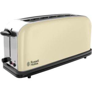 Grille Pain Inox Baguette Extra Large 4 Tranches Toaster Rétro Double Fentes  Automatique 1500W Croissant 7 Niveaux Ajustable, [55] - Cdiscount  Electroménager