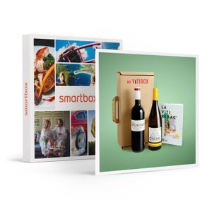 COFFRET CADEAU EPICERIE - BOISSON ALCOOLISEE SMARTBOX - Box Mariages du Palais : 2 bouteilles de vin et livret de dégustation durant 2 mois - Coffret Cadeau | Box Mariages du Pa
