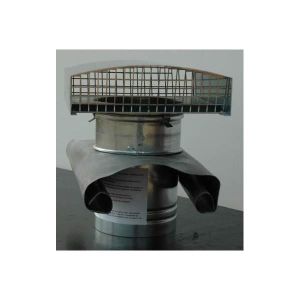 VMC - ACCESSOIRES VMC Chapeau métallique de toiture Unelvent CT-150 Ardoise Ø150mm - Gris