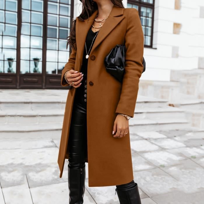 manteaux femme marron