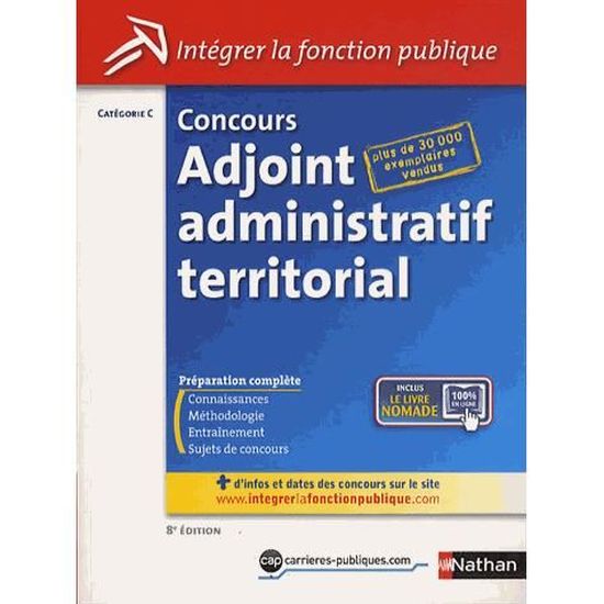 CONCOURS ADJOINT ADMINISTRATIF TERRITORIAL ; CATEG Cdiscount Librairie