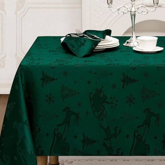 Riad Arredo Nappe De Noël Anti-taches Tissu Jacquard