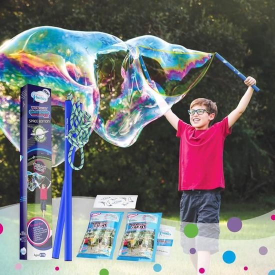 Machine à bulles de savon, générateur de bulles pour enfants + 118 ml de LIQUIDE GRATUIT 3