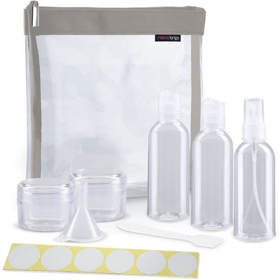 2x 10pcs 50 Ml Bouteille En Plastique Transparent Flacons D