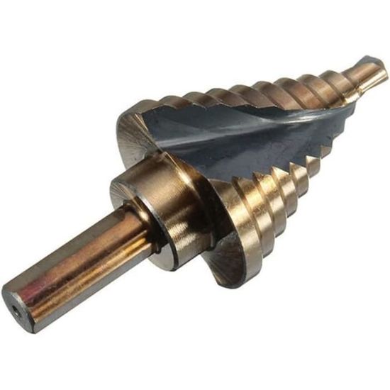 Outils Percer 1-4 pouce à 1-3-8 pouces Étape Spiral Groove Mèche ...
