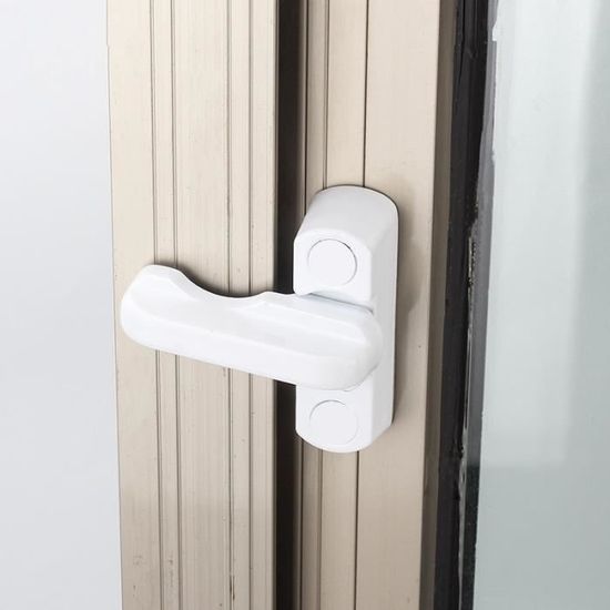 Limiteur Fenêtre Enfant NewBinn - 2 Tailles Réglables (13cm/16cm) - Sécurité Enfants Et Animaux - Blanc
