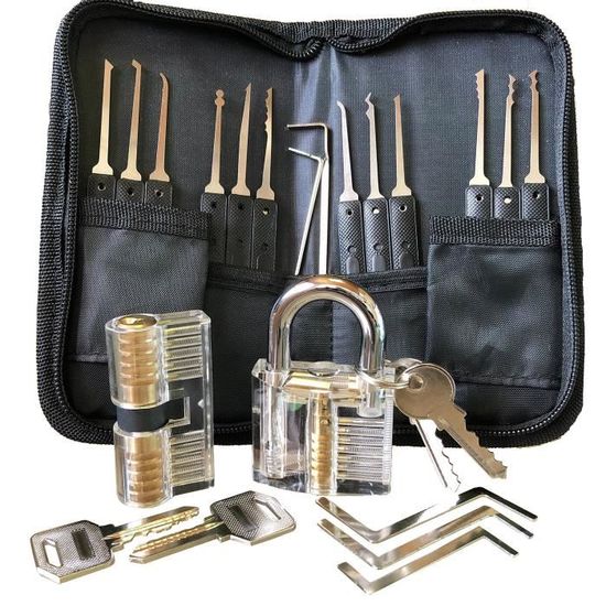 SecPack Kit De Crochetage Lockpicking Set Complet Outils de 25 Pièces Avec 2 Ser Cdiscount