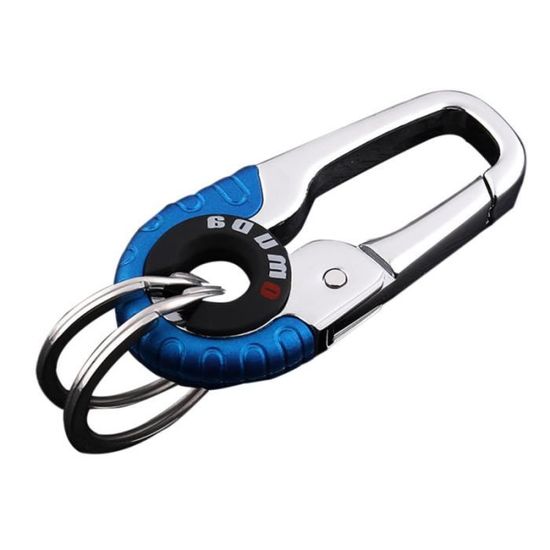 Porte-clés Mousqueton Alliage Zinc Solide – Détachable Rapide Double Boucle – Idéal Clés, Ceinture, Sac