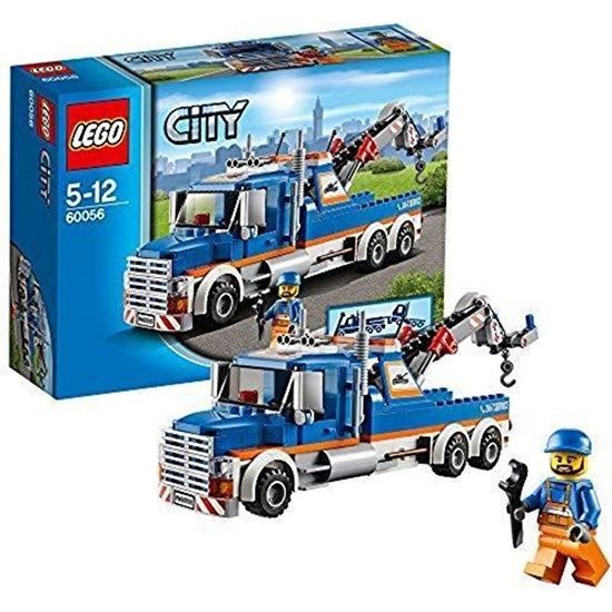 LEGO LEGO City 60056 Jeu De Construction La Remorqueuse De Camion Cdiscount Jeux Jouets