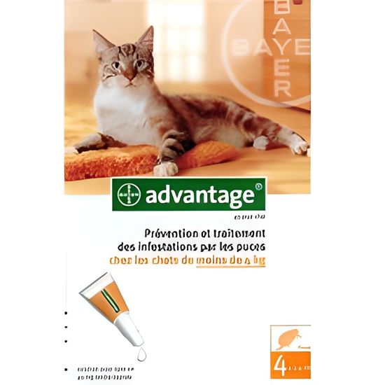 Bayer Advantage 40 Solution Antipuce Pour Chats De Cdiscount Animalerie