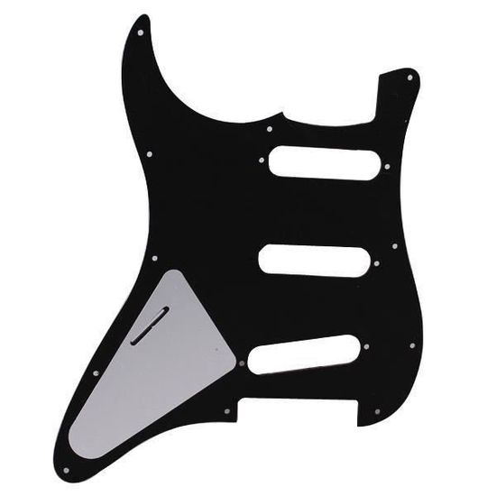 FLEOR Plaque de protection TL à 8 trous avec vis de protection pour pickguard standard USA/X de FLEOR Plaque de protection TL à 8 trous avec vis de protection pour pickguard standard USA/X de