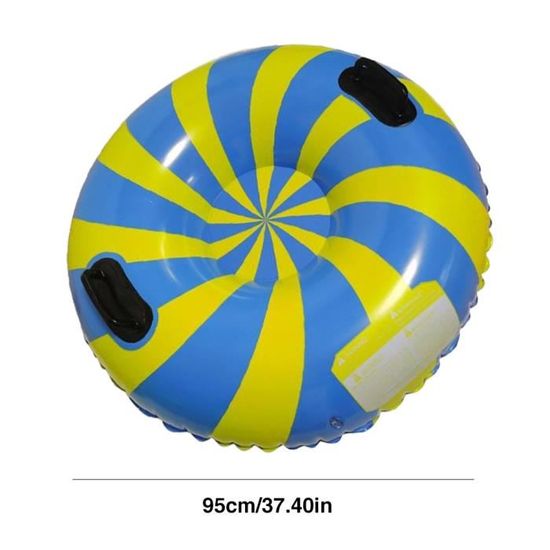 Tube à Neige Gonflable 120 Cm Avec Poignées - Luge Robuste Pour Enfants Et Adultes