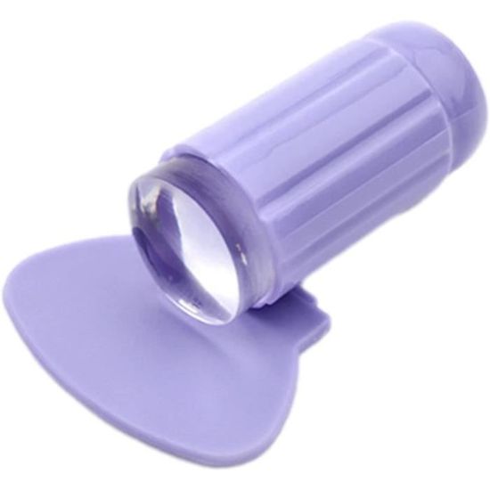 MEYING Tampons à Ongle Double Têtes Silicone French Manucure Stamper Nail Art Jelly Art D'ongle
