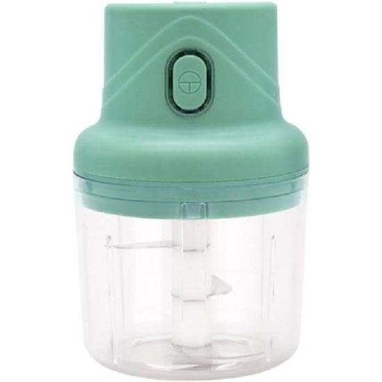SUNJULY Hachoir à Ail Électrique Rechargeable USB - Coupe-Oignon Multi-Hachoir 250ml Pour Légumes Fruits Viande