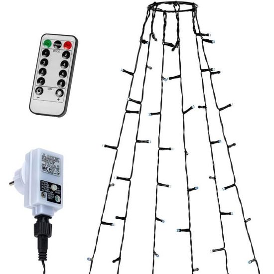 VOLTRONIC® Guirlande lumineuse effet cascade pour sapin de Noël, 192