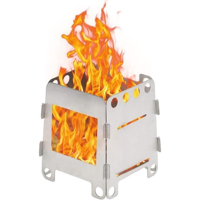 Camping en bois, poêle à bois portable, poêle à bois léger pour la cuisson en plein air Sac à