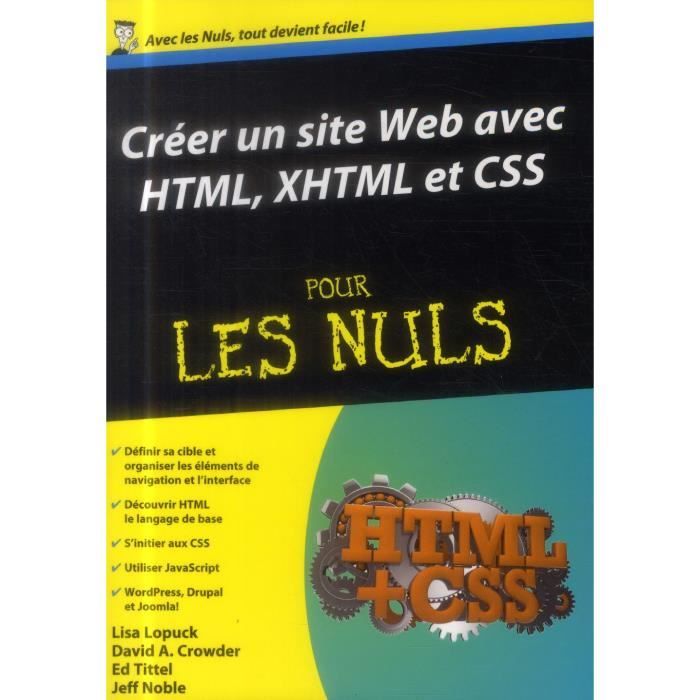 Créer un site web avec HTML, XHTML et CSS pour les  Cdiscount Librairie