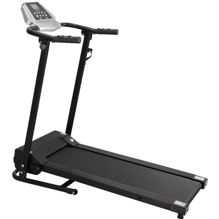 Tapis de course BESPORTBLE H36C 1 à 10 km / h,avec haut-parleur, fréquence cardiaque, calories(noir)