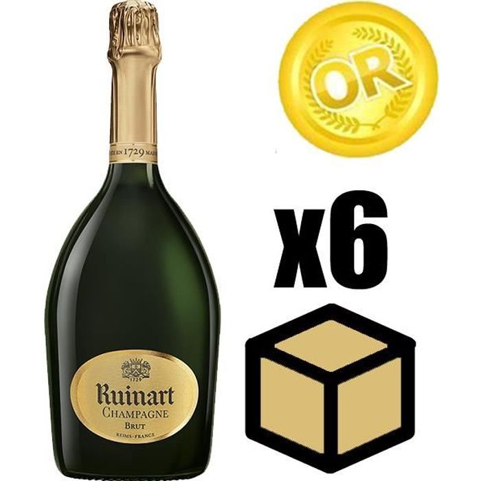 X6 Ruinart Brut 75 cl Champagne