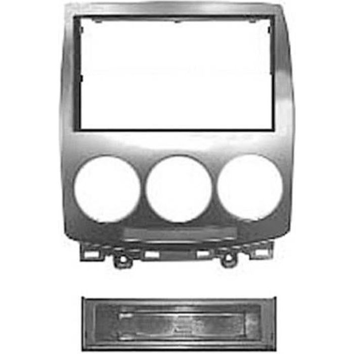 Adaptateur de façade d'autoradio simple DIN Noir Mazda 5 2005 >