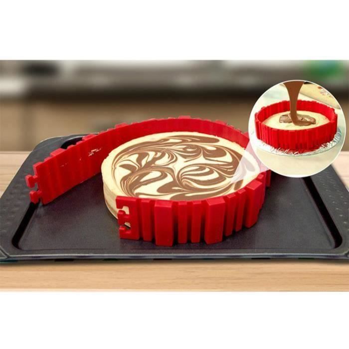 4 Pcs Silicone Gâteau De Cuisson BRICOLAGE Carré Rectangulaire Forme Ronde Moule Magique Ustensiles de Cuisson Cuire Gâteau @R7