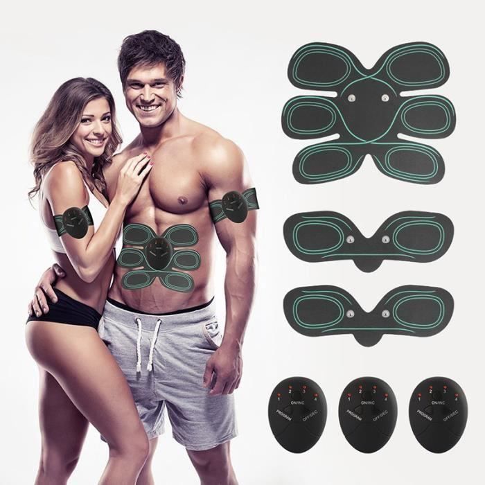 Rn Appareil Abdominal EMS Ceinture Abdominal développement Musculaire Bras ventre Fitness Entraînement Tonifie Gym pour Femme Homme