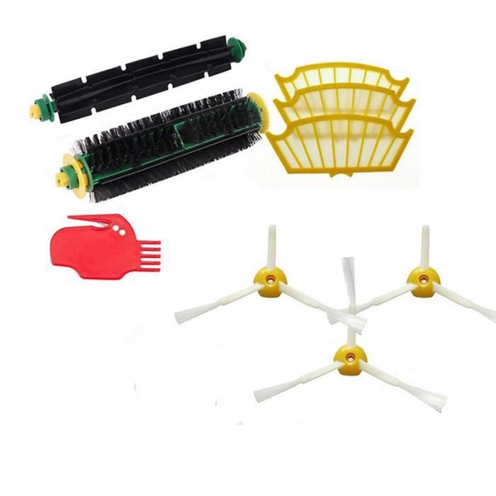 Kit de recharges pour Roomba série 500 (505, 521, 510, 530, 531, 532, 534, 535, 545, 550, 552, 555, 560, 562, 564, 570, 570 PET, 571