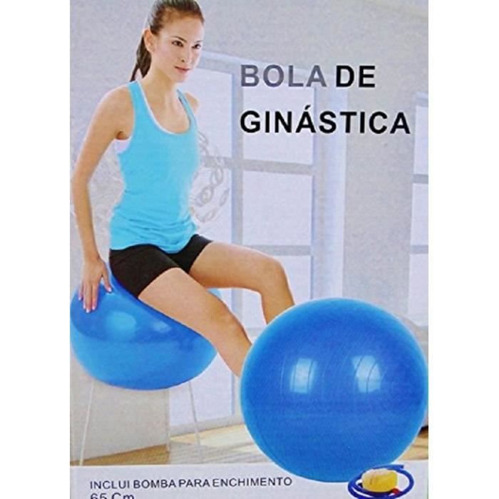 Ballon de fitness gymnastique exercices de grossesse 65cm avec pompe de gonflage