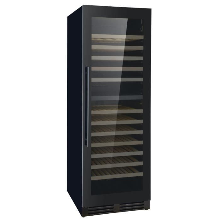 Cave à Vin 154 Bouteilles Double Zone - 379 L - Combisteel - R600AAcier 0,000000 Noir