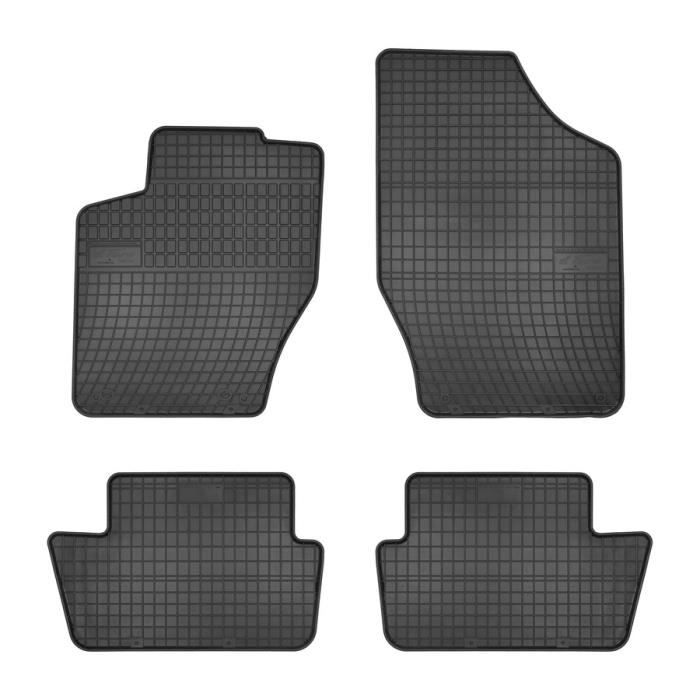 Set complet de tapis artisanaux en moquette et sur mesure avec broderie 307 Bianco SonCar Tapis noirs pour voiture
