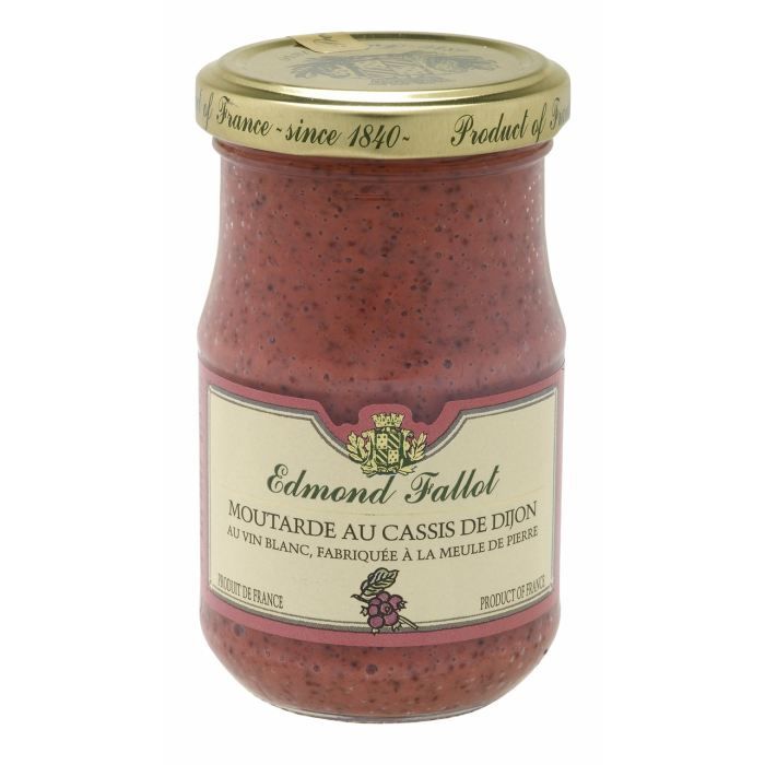 Moutarde de Cassis de Dijon au vin blanc 210mL