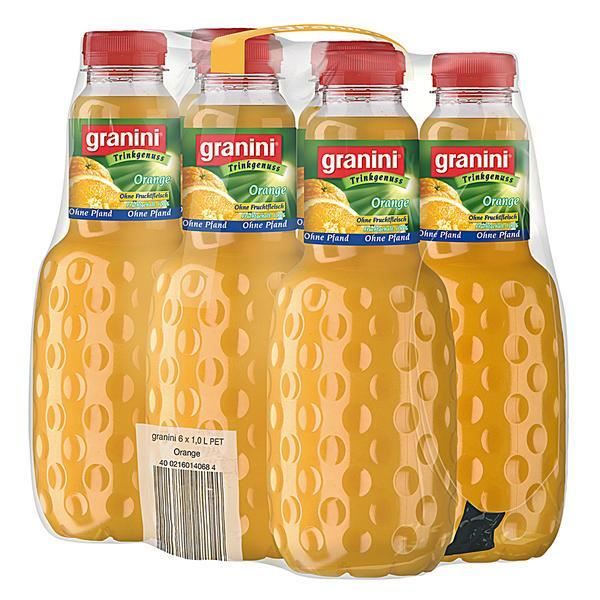 Granini orange sans pulpe 6 x 1l