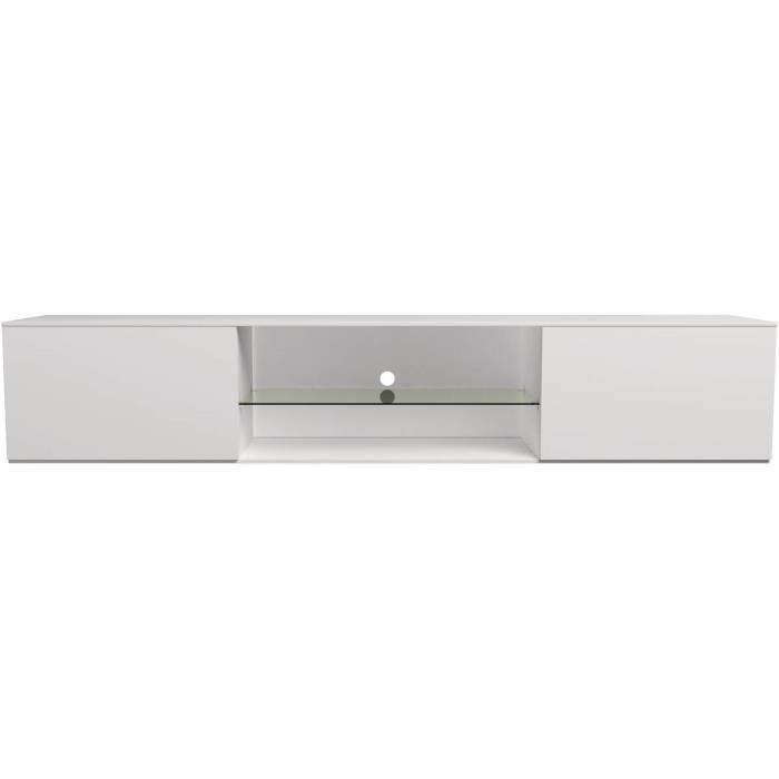 Meuble TV -Louna- - 165 cm - Blanc