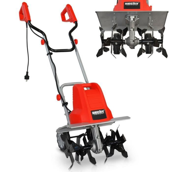 Hecht jardin 745 Motobineuse électrique Fraiseuse Fraise Electrique Houe Jardin Houe du cultivateur ✔1500W ✔400mm ✔6 fraises : 24 la