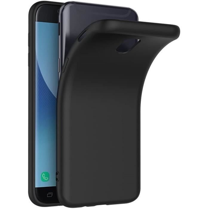 Coque Noir Compatible avec Samsung Galaxy A40, Housse Etui Noir en Gel TPU Silicone Souple Ultra Mince avec Anti ChocI2196