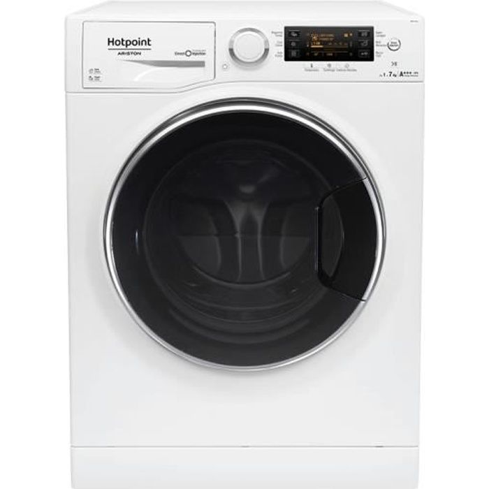 Hotpoint RSPD 724 JD IT, Autonome, Charge avant, Blanc, boutons, Rotatif, Gauche, LCD