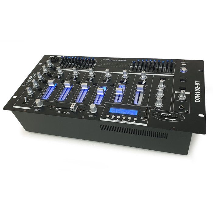 Table de mixage 19- avec 12 entrées - 6 canaux - Bluetooth/USB