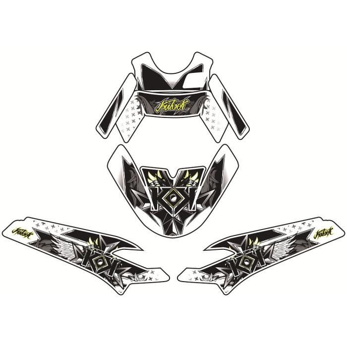 Kit déco KUTVEK Demon vert MBK Booster/Yamaha BW'S