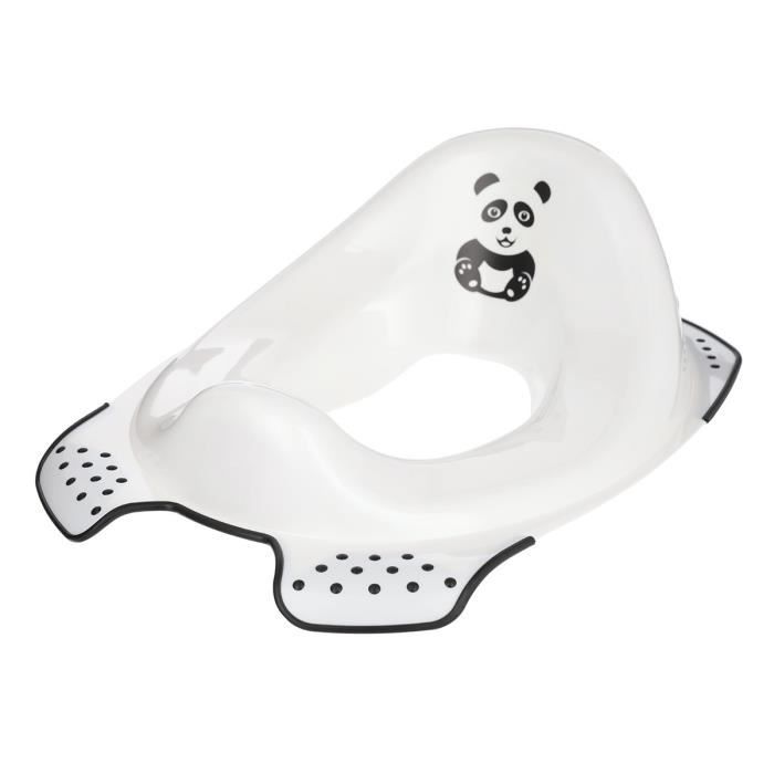 Mill'o bébé - Réducteur de toilette bébé - Réhausseur WC bébé - anti-dérapant, sécurisant, ergonomique, adapté - Décor Panda