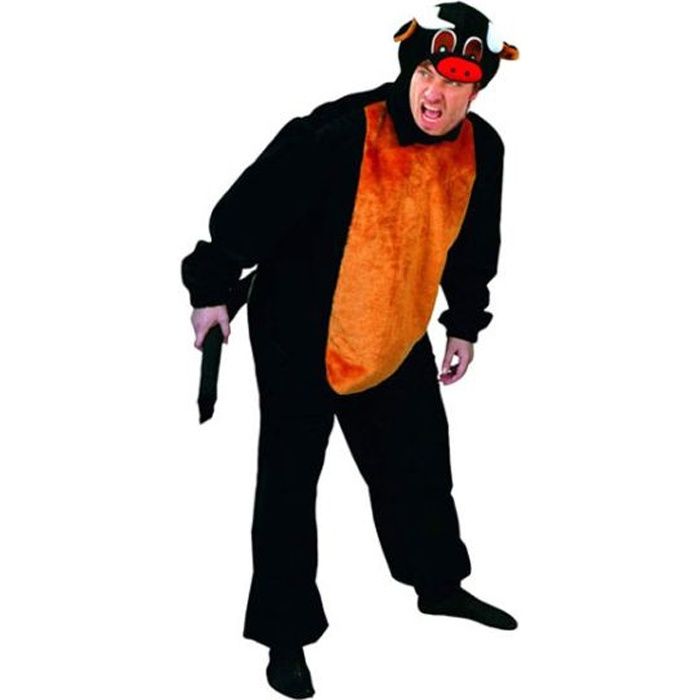 Costume homme déguisement adulte Taureau - Noir & Orange